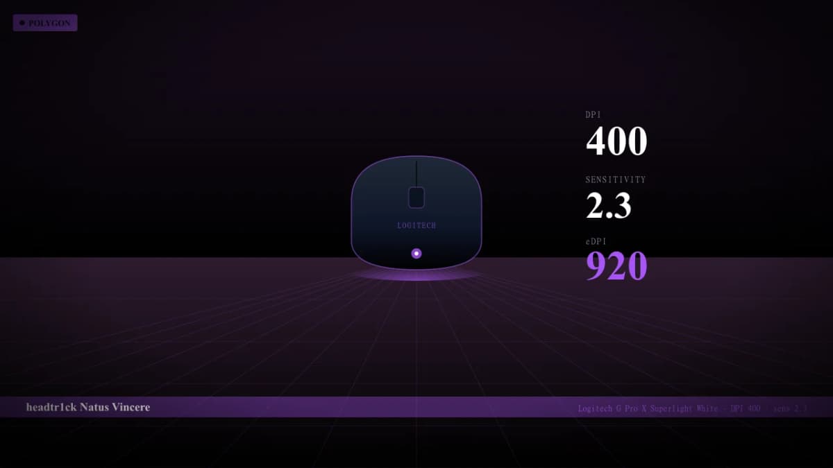 Мышь headtr1ck в CS2 — Logitech G Pro X Superlight White, DPI 400, sens 2.3