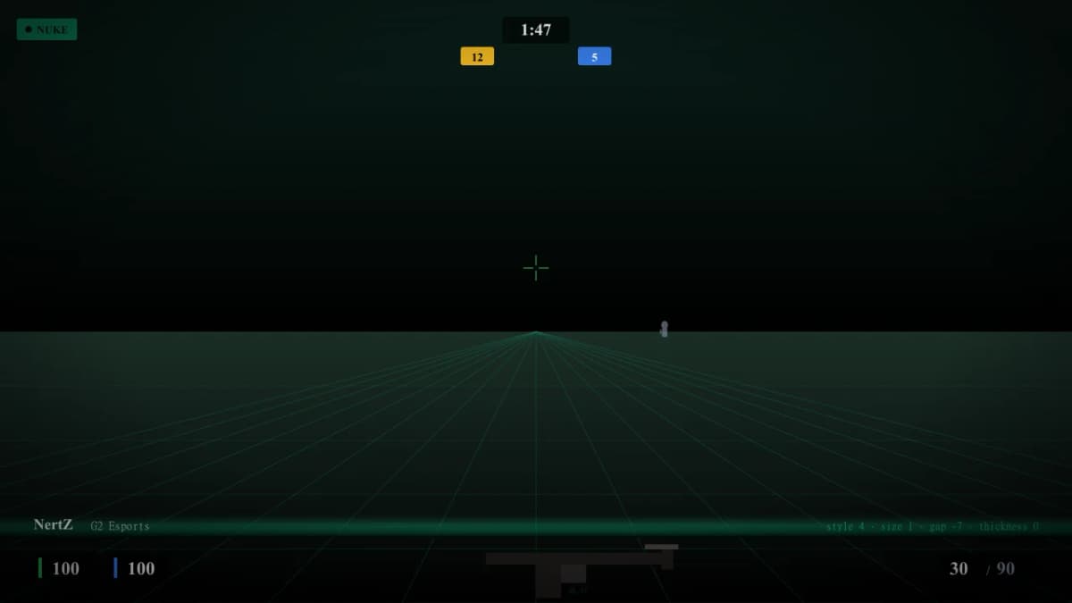 Прицел NertZ в CS2 — превью настроек игрока G2 Esports