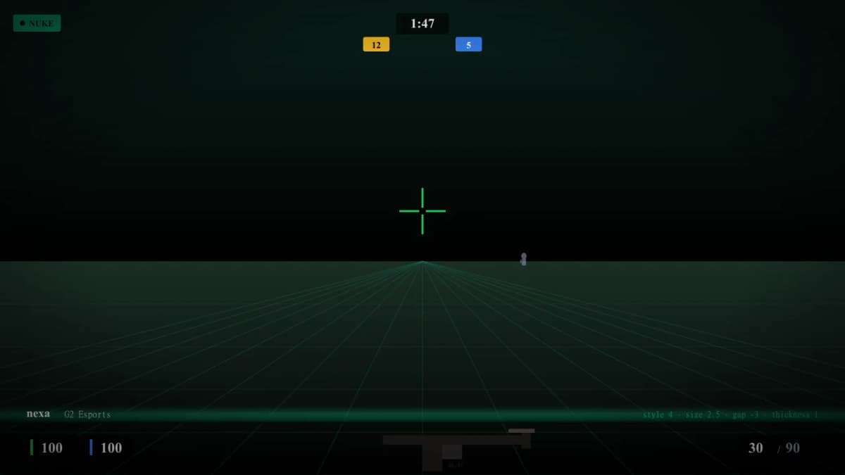 Прицел nexa в CS2 — превью настроек игрока G2 Esports