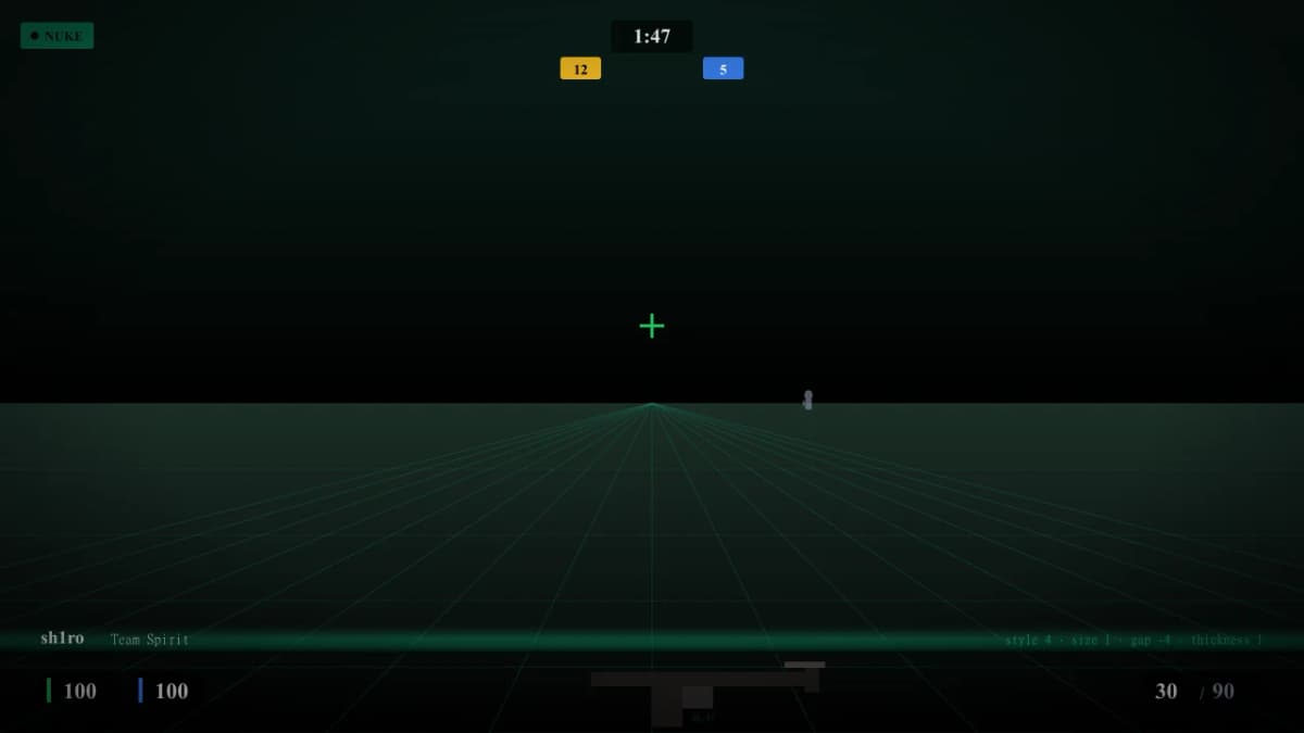 Прицел sh1ro в CS2 — превью настроек игрока Team Spirit