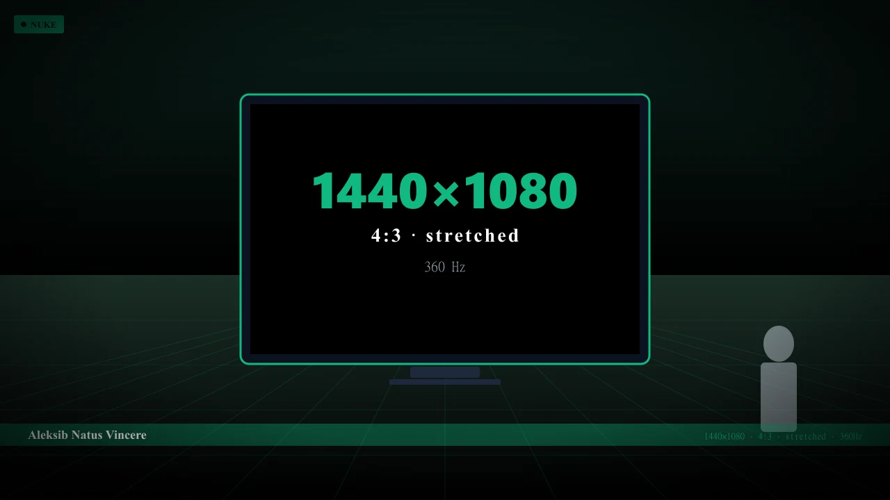Видеонастройки Aleksib в CS2 — 1440x1080 4:3 stretched