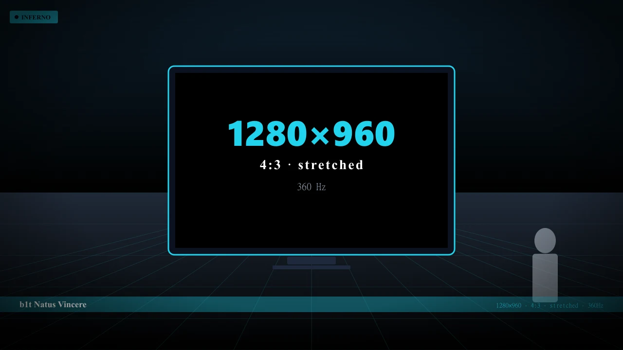 Видеонастройки b1t в CS2 — 1280x960 4:3 stretched