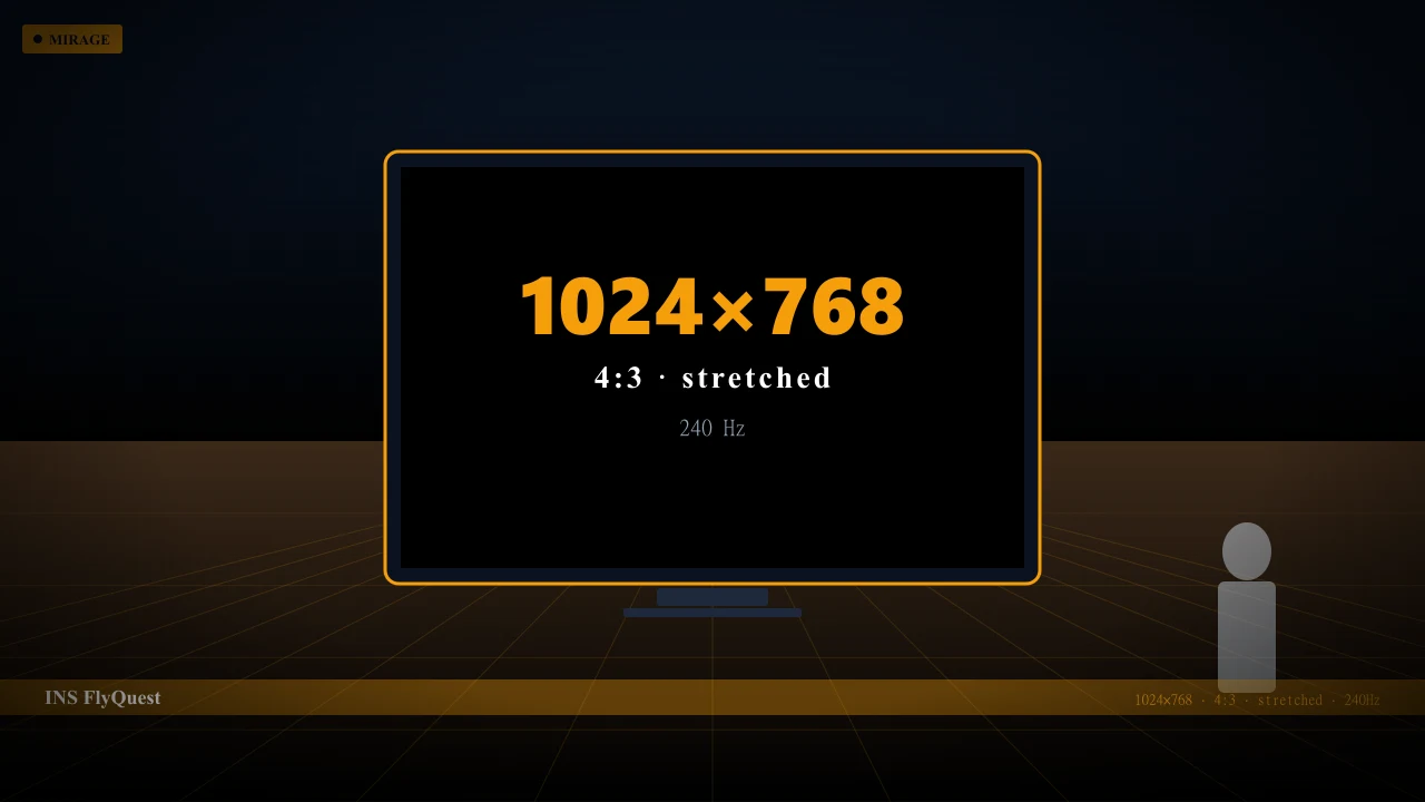 Видеонастройки INS в CS2 — 1024x768 4:3 stretched