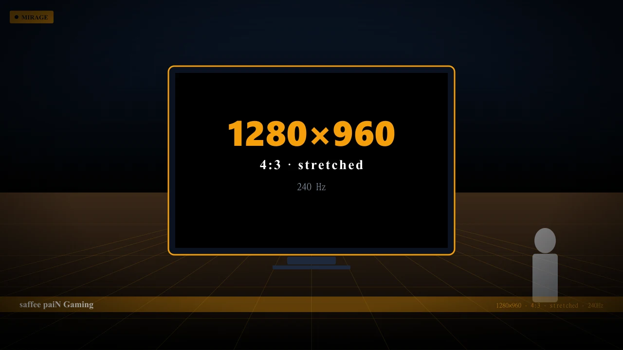 Видеонастройки saffee в CS2 — 1280x960 4:3 stretched