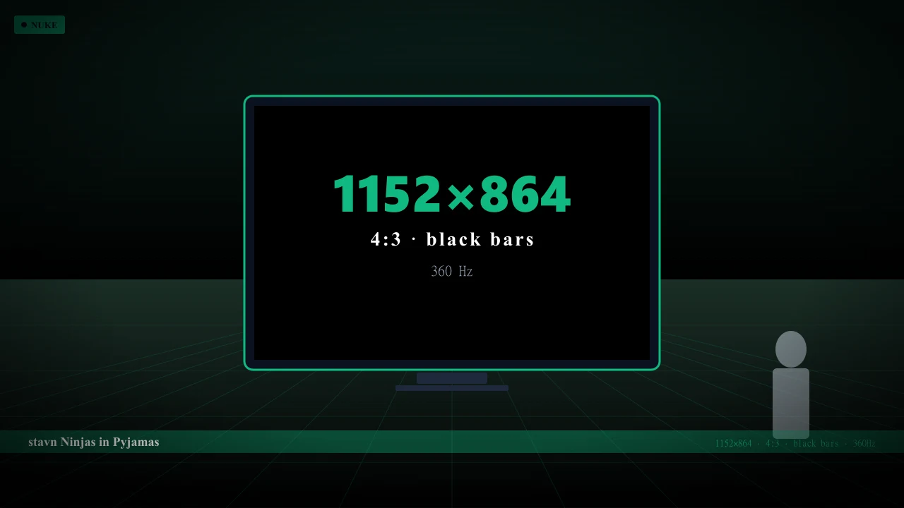 Видеонастройки stavn в CS2 — 1152x864 4:3 black bars