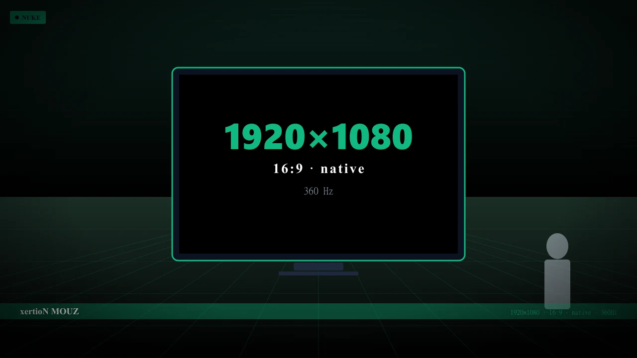 Видеонастройки xertioN в CS2 — 1920x1080 16:9 native
