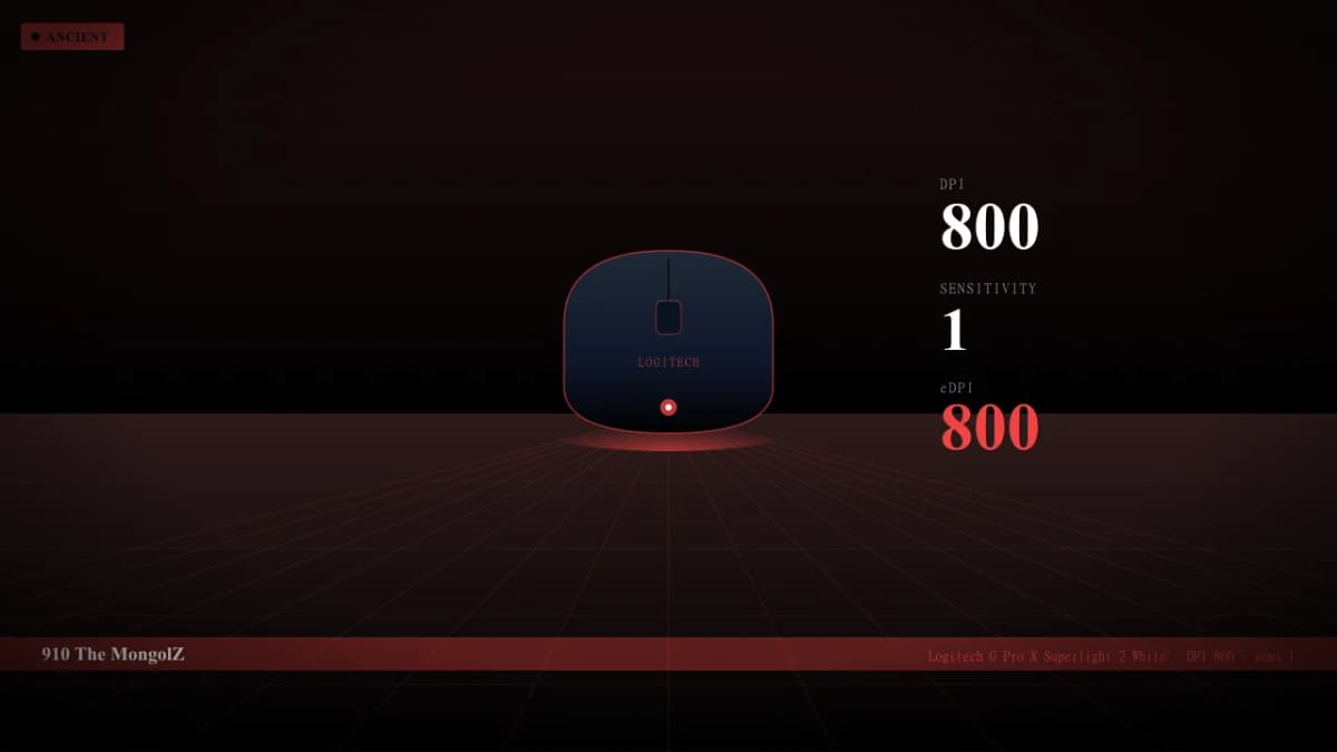 Мышь 910 в CS2 — Logitech G Pro X Superlight 2 White, DPI 800, sens 1