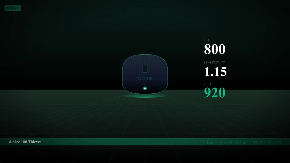 Мышь device в CS2 — Logitech G Pro X2 Superlight, DPI 800, sens 1.15