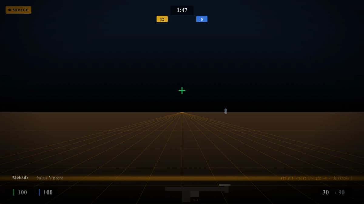 Прицел Aleksib в CS2 — превью настроек игрока Natus Vincere