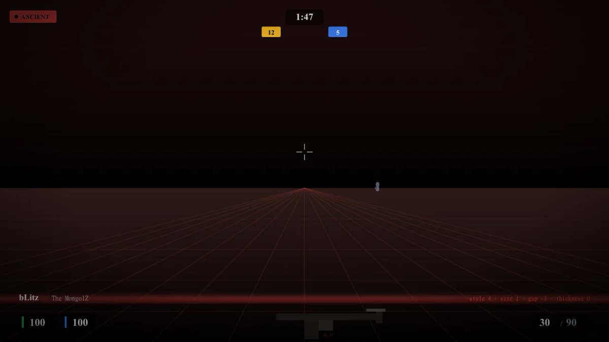 Прицел bLitz в CS2 — превью настроек игрока The MongolZ