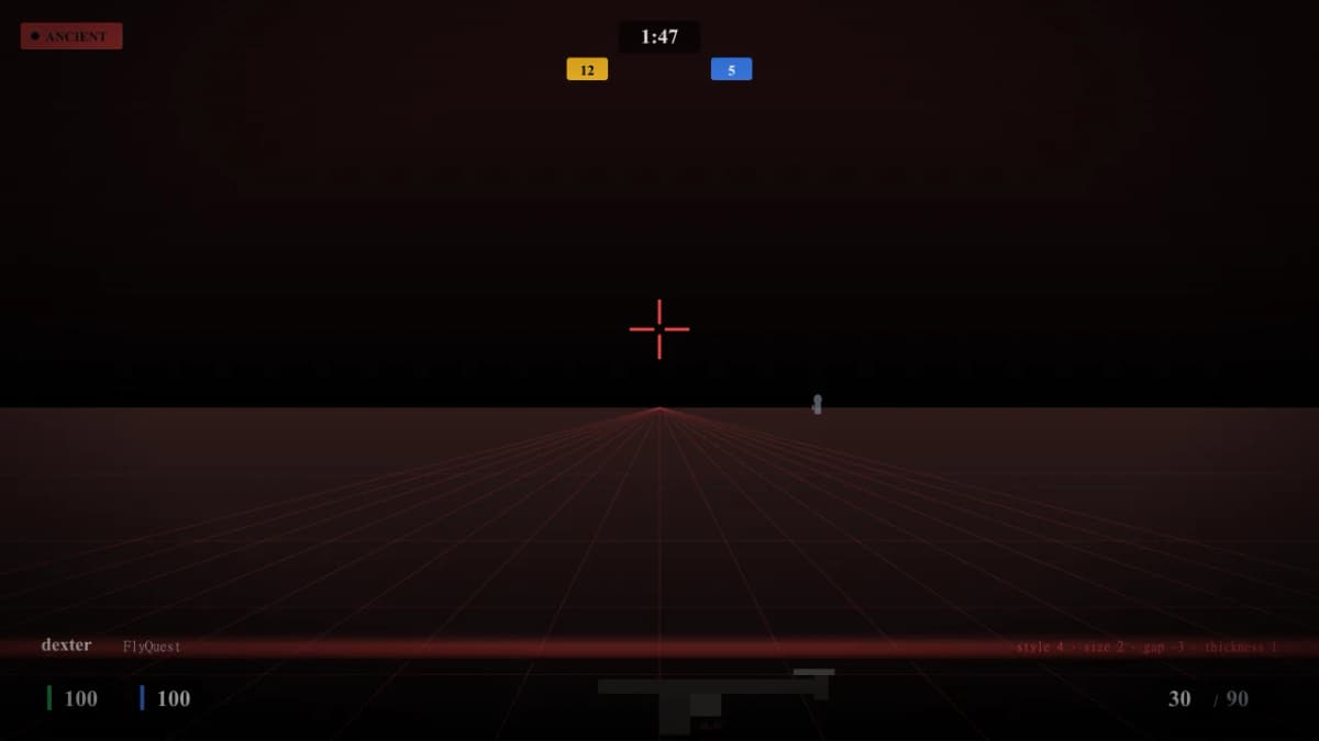 Прицел dexter в CS2 — превью настроек игрока FlyQuest