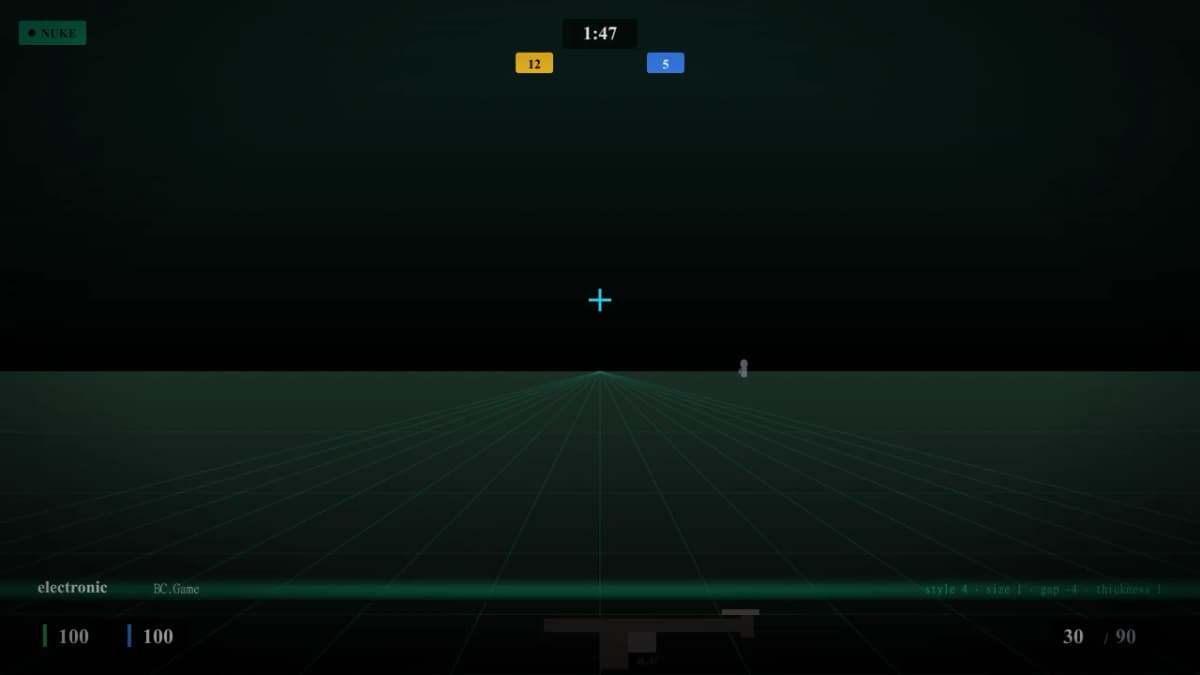 Прицел electronic в CS2 — превью настроек игрока BC.Game