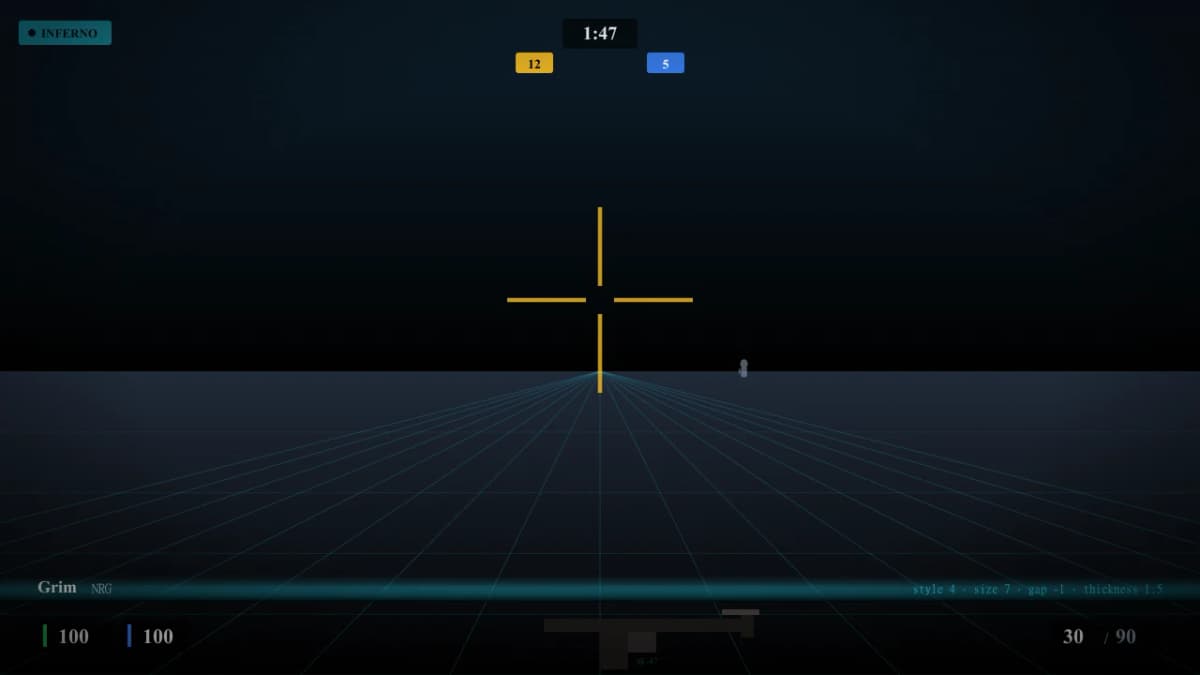Прицел Grim в CS2 — превью настроек игрока NRG