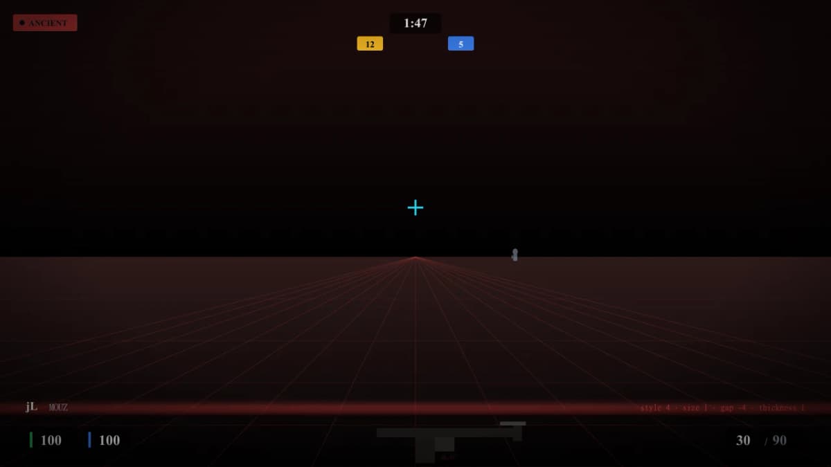 Прицел jL в CS2 — превью настроек игрока MOUZ