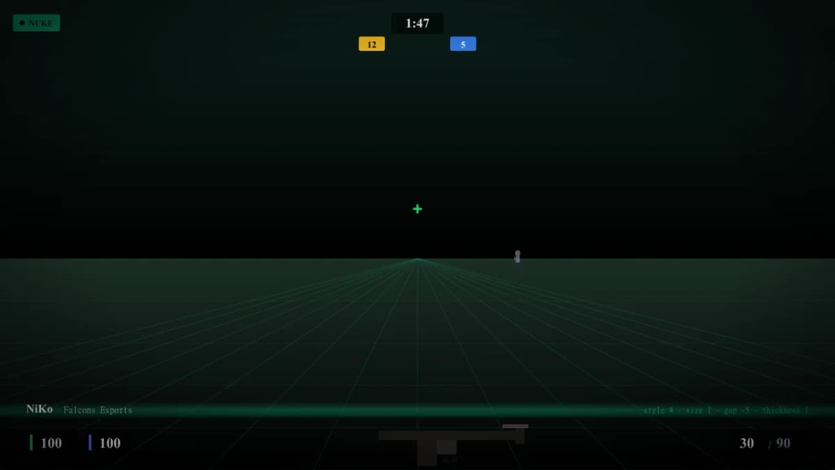 Прицел NiKo в CS2 — превью настроек игрока Falcons Esports