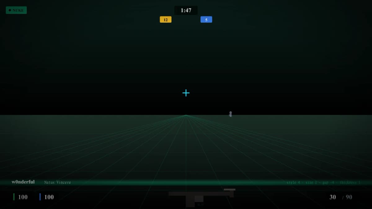 Прицел w0nderful в CS2 — превью настроек игрока Natus Vincere