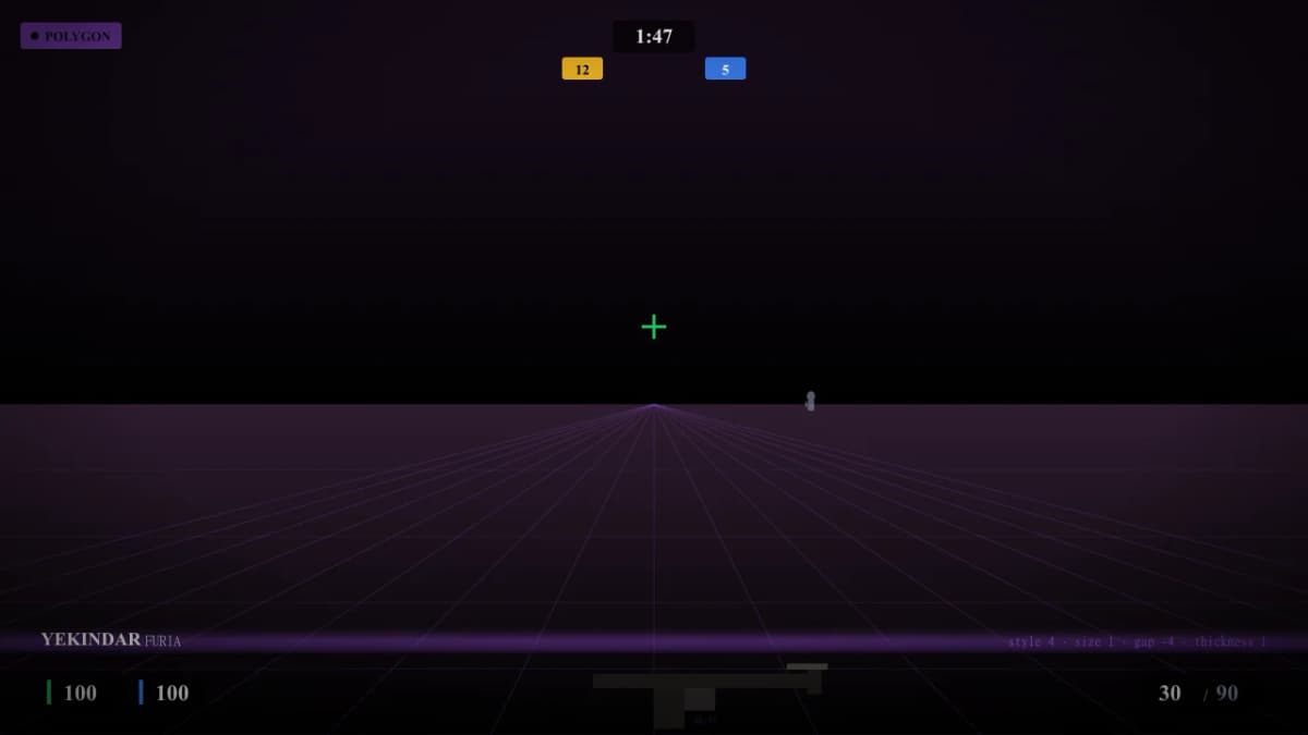 Прицел YEKINDAR в CS2 — превью настроек игрока FURIA