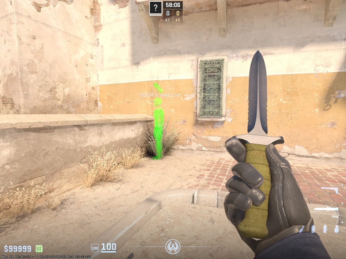 Базовые смоки для выхода на B на Dust 2 Utility — тренировка гранат CS2