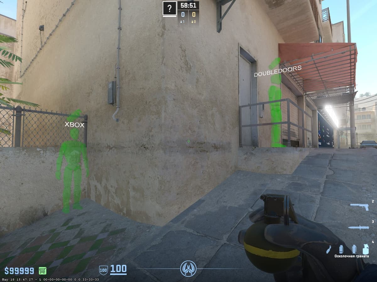 Гранаты с T-базы на Dust 2 Utility — полный набор раскидок CS2