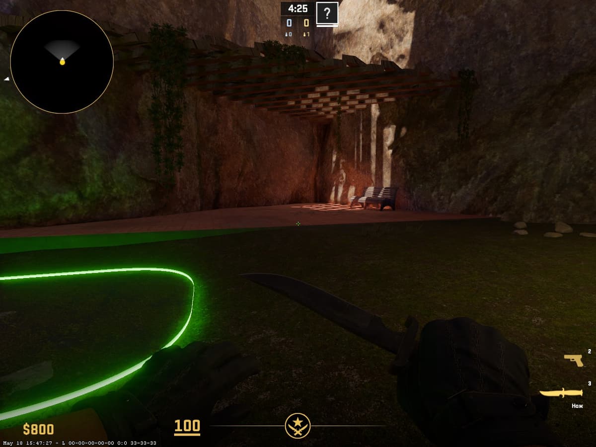 kz_grotto CS2 — визуальное оформление KZ-карты, пещерная тематика