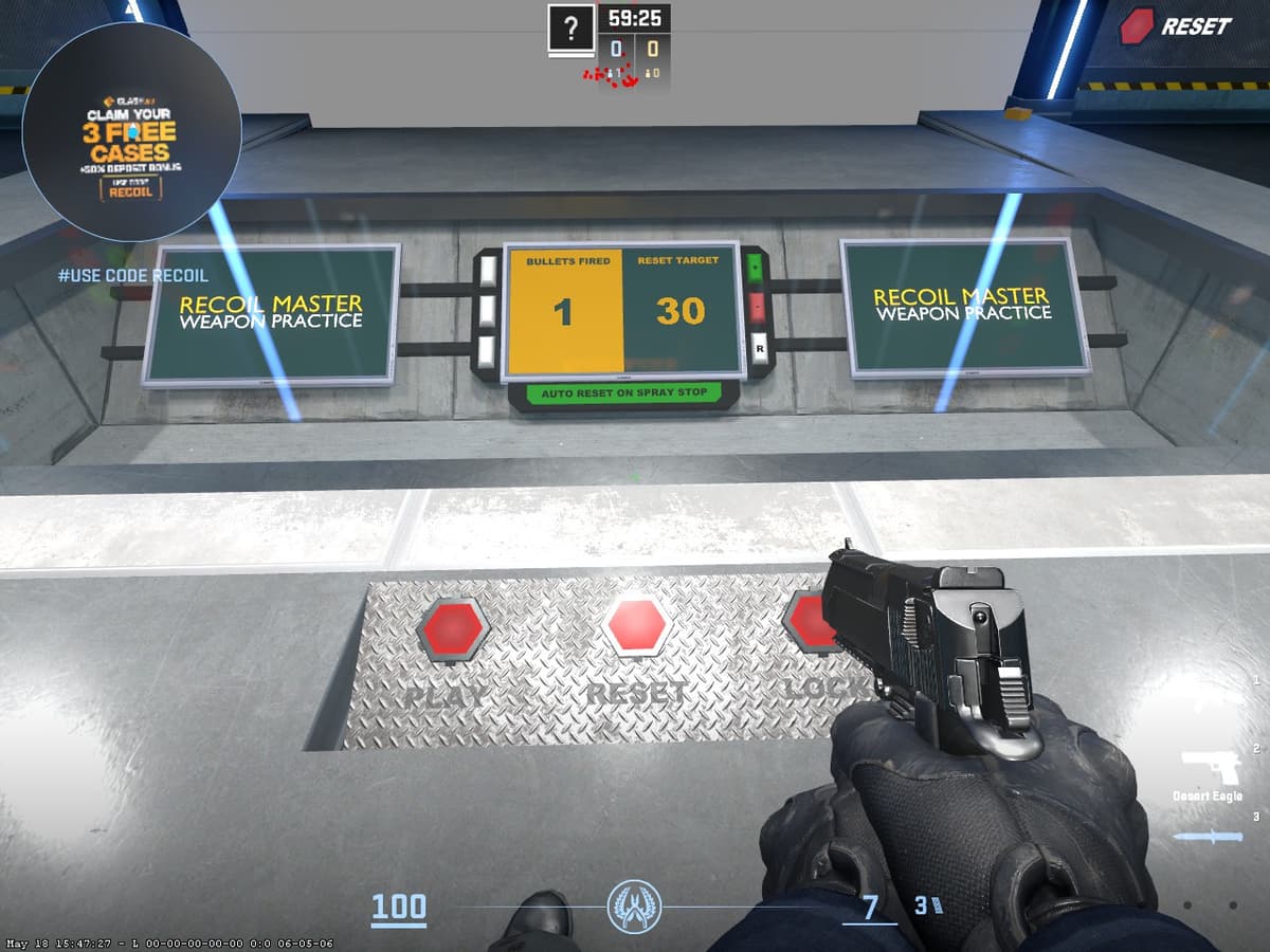Дополнительные настройки Recoil Master CS2 — расширенные параметры spray-тренировки