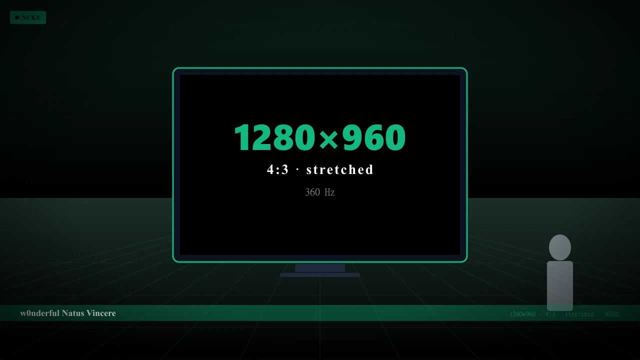 Видеонастройки w0nderful в CS2 — 1280x960 4:3 stretched